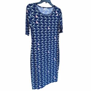 LuLaRoe Julia Birds Dress Size Small